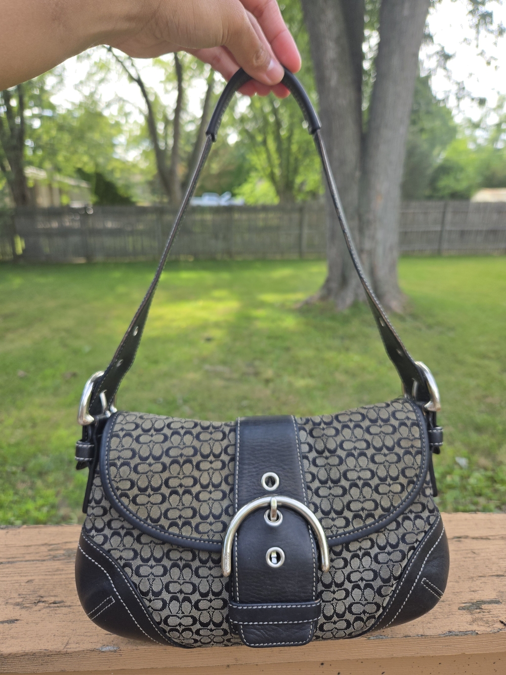 Coach Vintage Y2K Black Mini Soho #6818